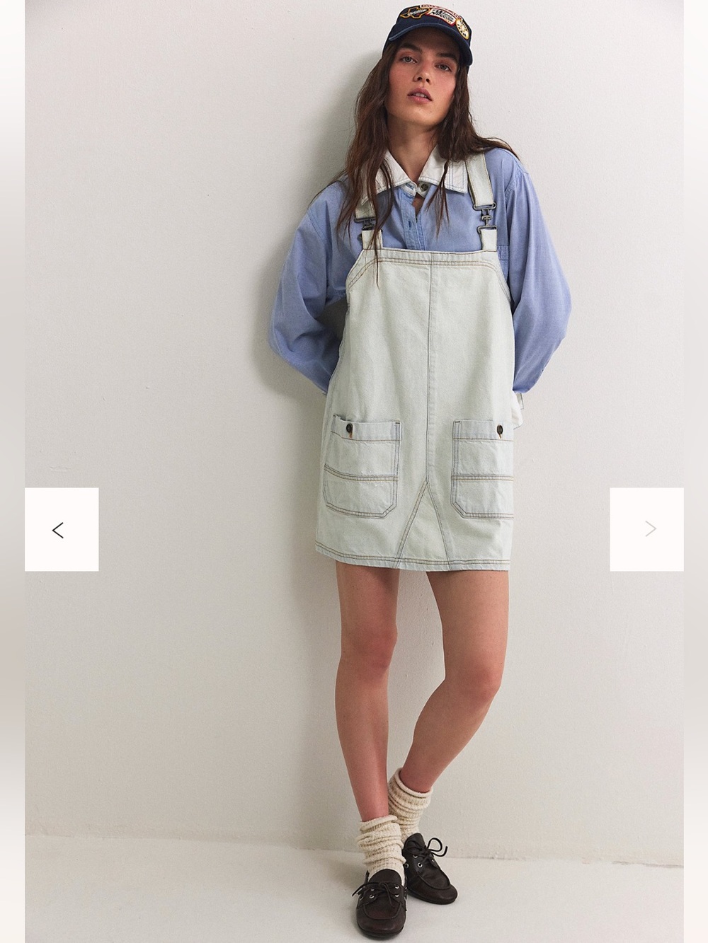 NWOT Free People We The Free Smock Mini Overall Dress